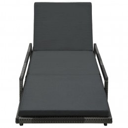 Acquista Lettino Prendisole con Cuscino in Polyrattan Grigio con riferimento GHV-48147 della ditta GARDENHOME