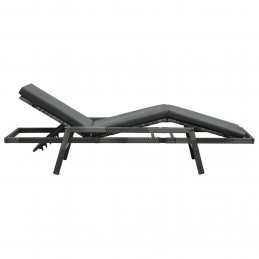 Acquista Lettino Prendisole con Cuscino in Polyrattan Grigio con riferimento GHV-48147 della ditta GARDENHOME