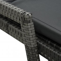 Acquista Lettino Prendisole con Cuscino in Polyrattan Grigio con riferimento GHV-48147 della ditta GARDENHOME