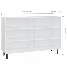 Acquista Credenza Bianca 103,5x35x70 cm in Truciolato con riferimento GHV-806040 della ditta GARDENHOME