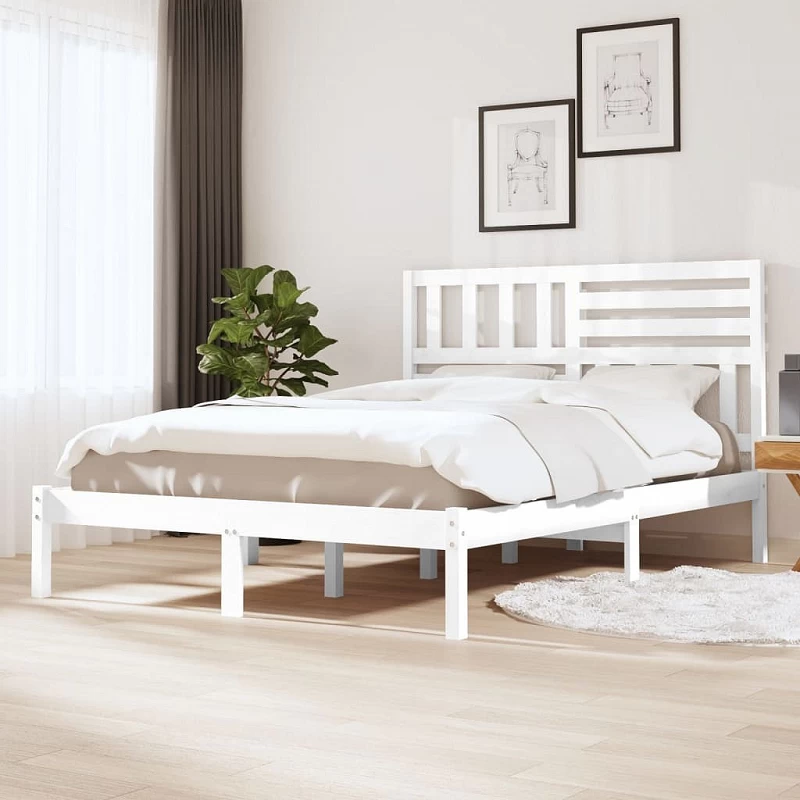 Acquista Giroletto Bianco in Legno Massello di Pino 140x190 cm con riferimento GHV-3101004 della ditta GARDENHOME