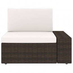 Acquista Divano Modulare a 3 Posti in Polyrattan Marrone con riferimento GHV-49516 della ditta GARDENHOME