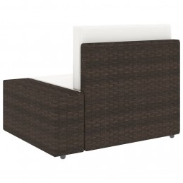 Acquista Divano Modulare a 3 Posti in Polyrattan Marrone con riferimento GHV-49516 della ditta GARDENHOME