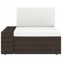 Acquista Divano Modulare a 3 Posti in Polyrattan Marrone con riferimento GHV-49516 della ditta GARDENHOME