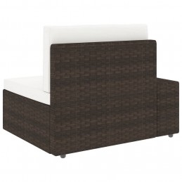 Acquista Divano Modulare a 3 Posti in Polyrattan Marrone con riferimento GHV-49516 della ditta GARDENHOME
