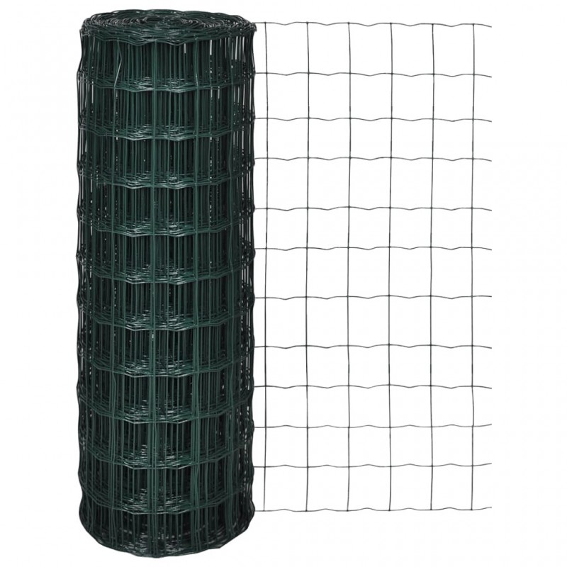 Acquista Recinzione Europea in Acciaio 10 x 1,0 m Verde con riferimento GHV-140585 della ditta GARDENHOME