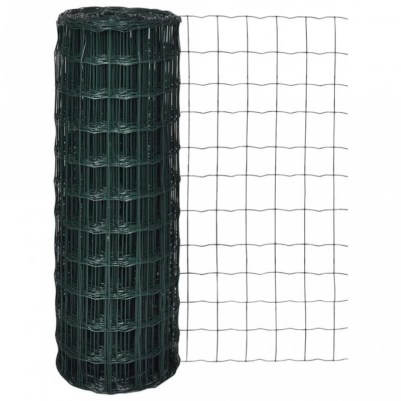 Acquista Recinzione Europea in Acciaio 25 x 1,0 m Verde con riferimento GHV-140591 della ditta GARDENHOME