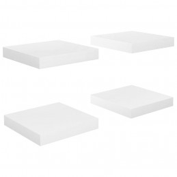 Acquista Scaffali a Parete 4 pz Bianco Lucido 23x23,5x3,8 cm in MDF con riferimento GHV-323741 della ditta GARDENHOME