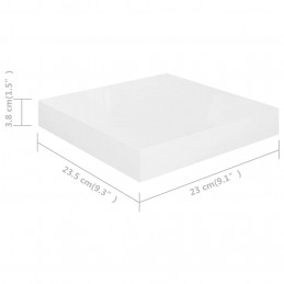 Acquista Scaffali a Parete 4 pz Bianco Lucido 23x23,5x3,8 cm in MDF con riferimento GHV-323741 della ditta GARDENHOME