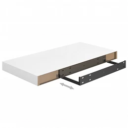 Acquista Scaffale a Parete Bianco Lucido 50x23x3,8 cm in MDF con riferimento GHV-323745 della ditta GARDENHOME