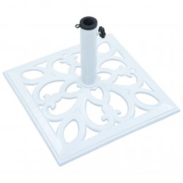 Acquista Base Ombrellone Bianca 12 kg 49 cm in Ghisa con riferimento GHV-47867 della ditta GARDENHOME