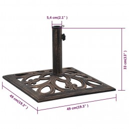 Acquista Base Ombrellone Bronzo 12 kg 49 cm in Ghisa con riferimento GHV-47868 della ditta GARDENHOME