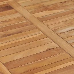 Acquista Tavolo da Pranzo per Giardino 80x80x80 cm in Massello di Teak con riferimento GHV-49384 della ditta GARDENHOME