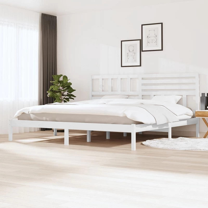 Acquista Giroletto Bianco in Legno Massello di Pino 200x200 cm con riferimento GHV-3101044 della ditta GARDENHOME