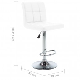 Acquista Sgabelli da Bar 2 pz Bianchi in Similpelle con riferimento GHV-323633 della ditta GARDENHOME