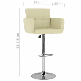 Acquista Sgabelli da Bar 2 pz Crema in Similpelle con riferimento GHV-323657 della ditta GARDENHOME