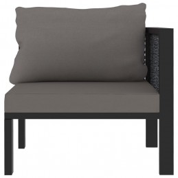 Acquista idaXL Divano Angolare Modulare Bracciolo Sinistro Polyrattan Antracite con riferimento GHV-49396 della ditta GARDENHOME
