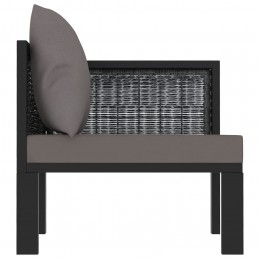 Acquista idaXL Divano Angolare Modulare Bracciolo Sinistro Polyrattan Antracite con riferimento GHV-49396 della ditta GARDENHOME