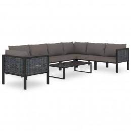 Acquista idaXL Divano Angolare Modulare Bracciolo Sinistro Polyrattan Antracite con riferimento GHV-49396 della ditta GARDENHOME