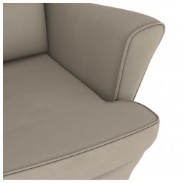 Acquista Sedia a Dondolo con Gambe in Legno di Hevea Grigia in Velluto con riferimento GHV-329363 della ditta GARDENHOME