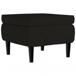 Acquista Poggiapiedi con Gambe in Legno Nero in Velluto con riferimento GHV-329442 della ditta GARDENHOME