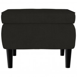 Acquista Poggiapiedi con Gambe in Legno Nero in Velluto con riferimento GHV-329442 della ditta GARDENHOME