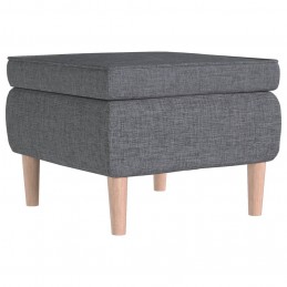 Acquista Poggiapiedi con Gambe in Legno Grigio Chiaro in Tessuto con riferimento GHV-329446 della ditta GARDENHOME