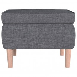 Acquista Poggiapiedi con Gambe in Legno Grigio Chiaro in Tessuto con riferimento GHV-329446 della ditta GARDENHOME