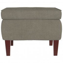 Acquista Poggiapiedi con Gambe in Legno Grigio Chiaro in Velluto con riferimento GHV-329457 della ditta GARDENHOME