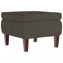 Acquista Poggiapiedi con Gambe in Legno Grigio Scuro in Velluto con riferimento GHV-329458 della ditta GARDENHOME