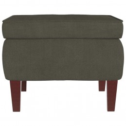 Acquista Poggiapiedi con Gambe in Legno Grigio Scuro in Velluto con riferimento GHV-329458 della ditta GARDENHOME