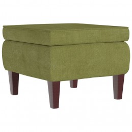Acquista Poggiapiedi con Gambe in Legno Verde Chiaro in Velluto con riferimento GHV-329460 della ditta GARDENHOME