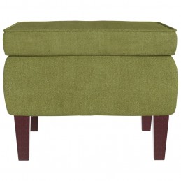 Acquista Poggiapiedi con Gambe in Legno Verde Chiaro in Velluto con riferimento GHV-329460 della ditta GARDENHOME