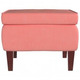Acquista Poggiapiedi con Gambe in Legno Rosa in Velluto con riferimento GHV-329461 della ditta GARDENHOME