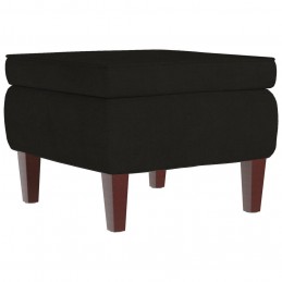 Acquista Poggiapiedi con Gambe in Legno Nero in Velluto con riferimento GHV-329463 della ditta GARDENHOME