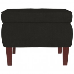Acquista Poggiapiedi con Gambe in Legno Nero in Velluto con riferimento GHV-329463 della ditta GARDENHOME