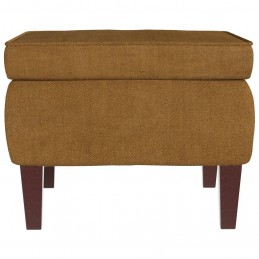 Acquista Poggiapiedi con Gambe in Legno Marrone in Velluto con riferimento GHV-329465 della ditta GARDENHOME