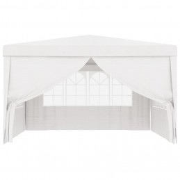 Acquista Gazebo Professionale con Pareti 4x4 m Bianco 90 g/m² con riferimento GHV-48525 della ditta GARDENHOME