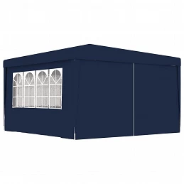 Acquista Gazebo Professionale con Pareti 4x4 m Blu 90 g/m² con riferimento GHV-48526 della ditta GARDENHOME