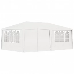 Acquista Gazebo Professionale con Pareti 4x6 m Bianco 90 g/m² con riferimento GHV-48527 della ditta GARDENHOME