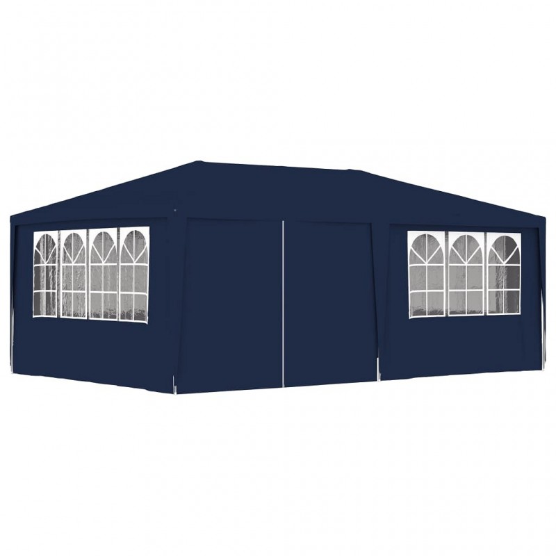 Acquista Gazebo Professionale con Pareti 4x6 m Blu 90 g/m² con riferimento GHV-48528 della ditta GARDENHOME