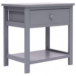 Comodino Grigio 40x29x42 cm...