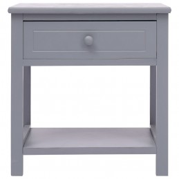 Acquista Comodino Grigio 40x29x42 cm in Legno di Paulonia con riferimento GHV-284050 della ditta GARDENHOME