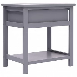 Acquista Comodini 2pz Grigi 40x29x42 cm in Legno di Paulonia con riferimento GHV-284051 della ditta GARDENHOME