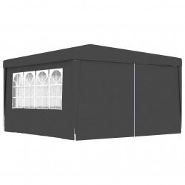 Acquista Gazebo Professionale con Pareti 4x4 m Antracite 90 g/m² con riferimento GHV-48535 della ditta GARDENHOME
