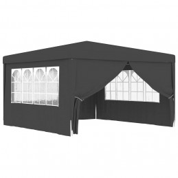 Acquista Gazebo Professionale con Pareti 4x4 m Antracite 90 g/m² con riferimento GHV-48535 della ditta GARDENHOME