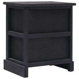 Acquista Comodini 2pz Neri 38x28x45 cm in Legno di Paulonia con riferimento GHV-284059 della ditta GARDENHOME