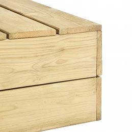 Acquista Tavolo da Giardino 75x75x31 cm in Legno di Pino Impregnato con riferimento GHV-49039 della ditta GARDENHOME