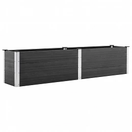 Acquista Letto Rialzato da Giardino 250x50x54 cm in WPC Grigio con riferimento GHV-49057 della ditta GARDENHOME