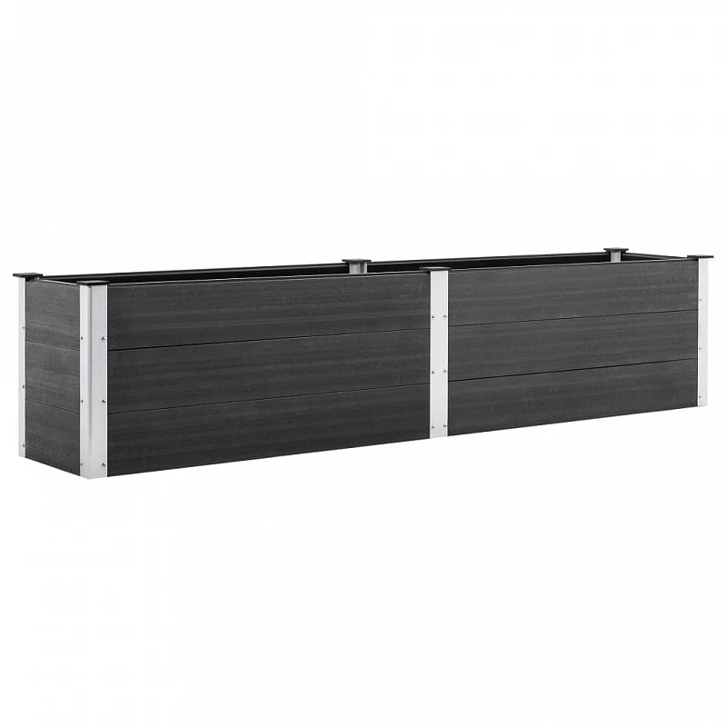 Acquista Letto Rialzato da Giardino 250x50x54 cm in WPC Grigio con riferimento GHV-49057 della ditta GARDENHOME